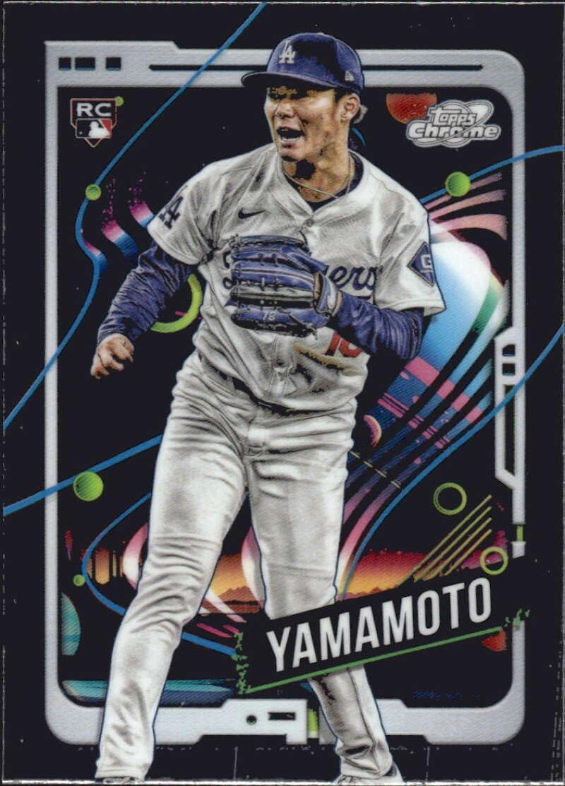 Amazon.com: 2024 Topps Chrome Cosmic #125 Yoshinobu Yamamoto Los